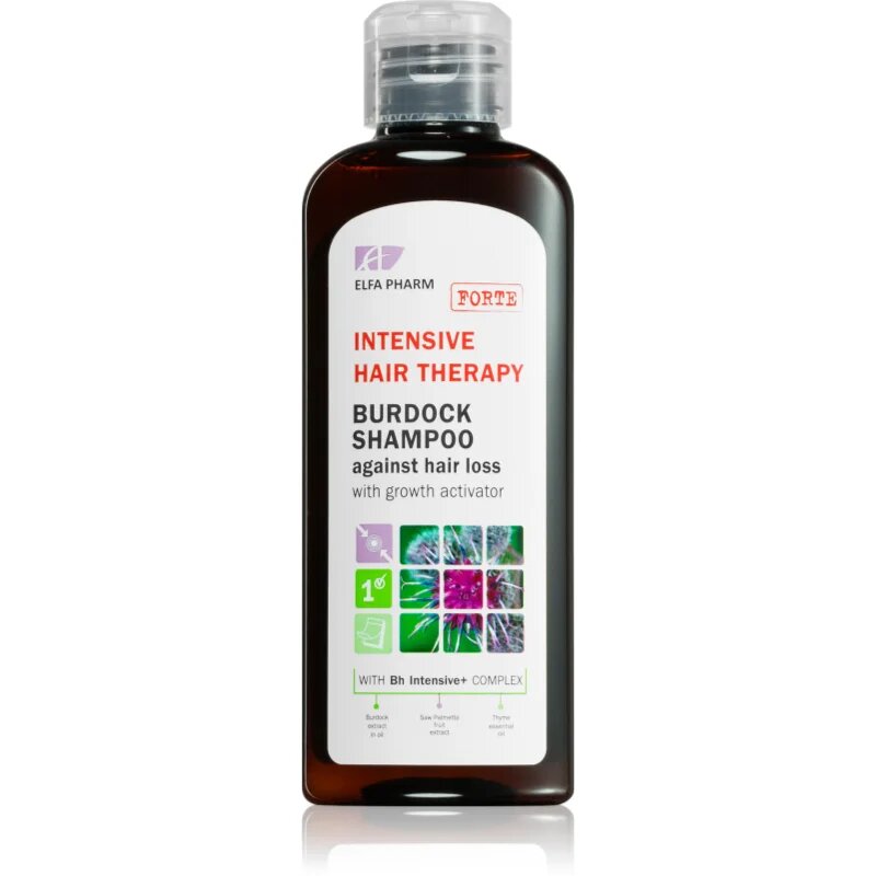 Elfa Pharm Intensive Cosmetic Intensive Hair Therapy Burdock Shampoo hajhullás elleni növekedés serkentő sampon 200 ml