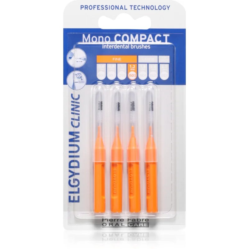 Elgydium Mono Compact fogközi fogkefe Orange 4 db