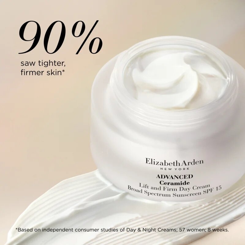 Elizabeth Arden Advanced Ceramide Lift And Firm Day Cream SPF 15 nappali krém feszesítő hatással SPF 15 50 ml