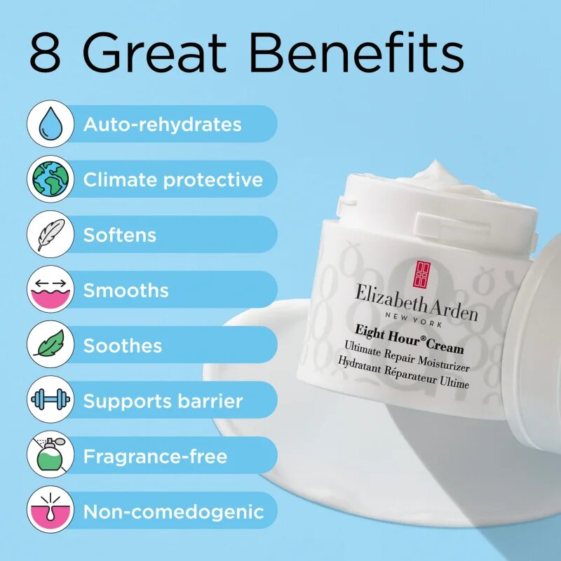 Elizabeth Arden Eight Hour Cream Ultimate Repair Moisturizer könnyű hidratáló krém nappal 50 ml
