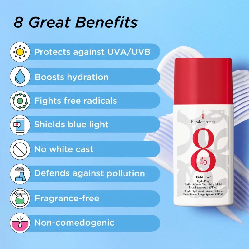 Elizabeth Arden Eight Hour Eight Hour HydraPlay napozó fluid az arcra SPF 40 50 ml