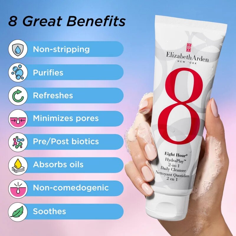 Elizabeth Arden Eight Hour Eight Hour HydraPlay tisztító készítmény az arcra 125 ml