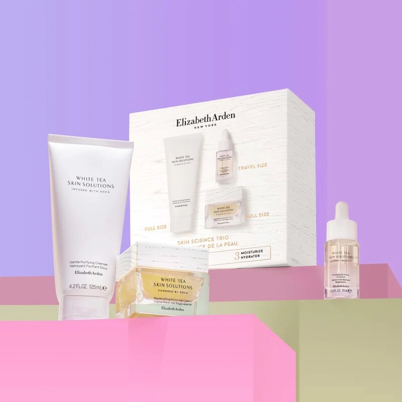 Elizabeth Arden White Tea Skin Solutions ajándékszett hölgyeknek