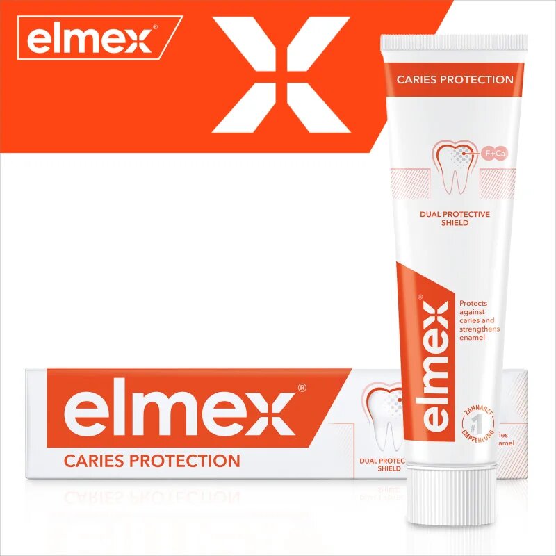 Elmex Caries Protection fogkrém fogszuvasodás ellen fluoriddal 2x75 ml