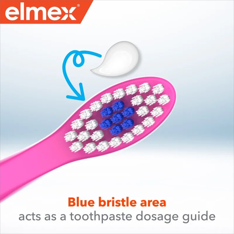 Elmex Children's Toothbrush fogkefe gyermekeknek gyenge 3-6 years 2 db