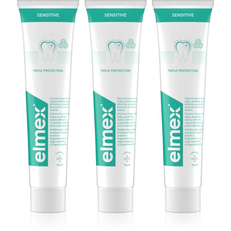 Elmex Sensitive paszta érzékeny fogakra 3x75 ml