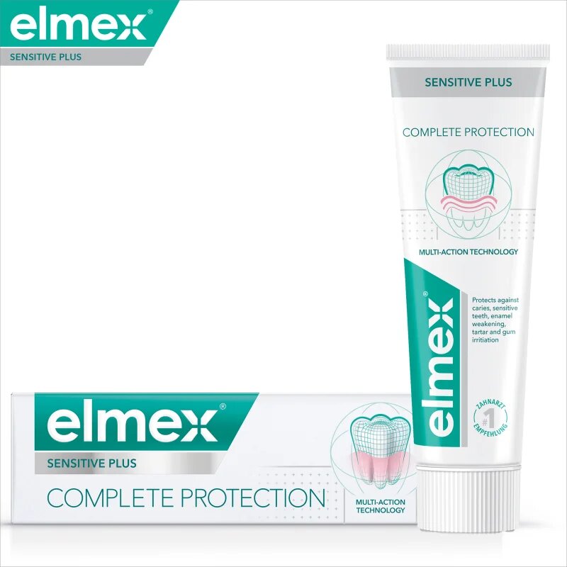 Elmex Sensitive Plus Complete Protection erősítő fogkrém 3x75 ml