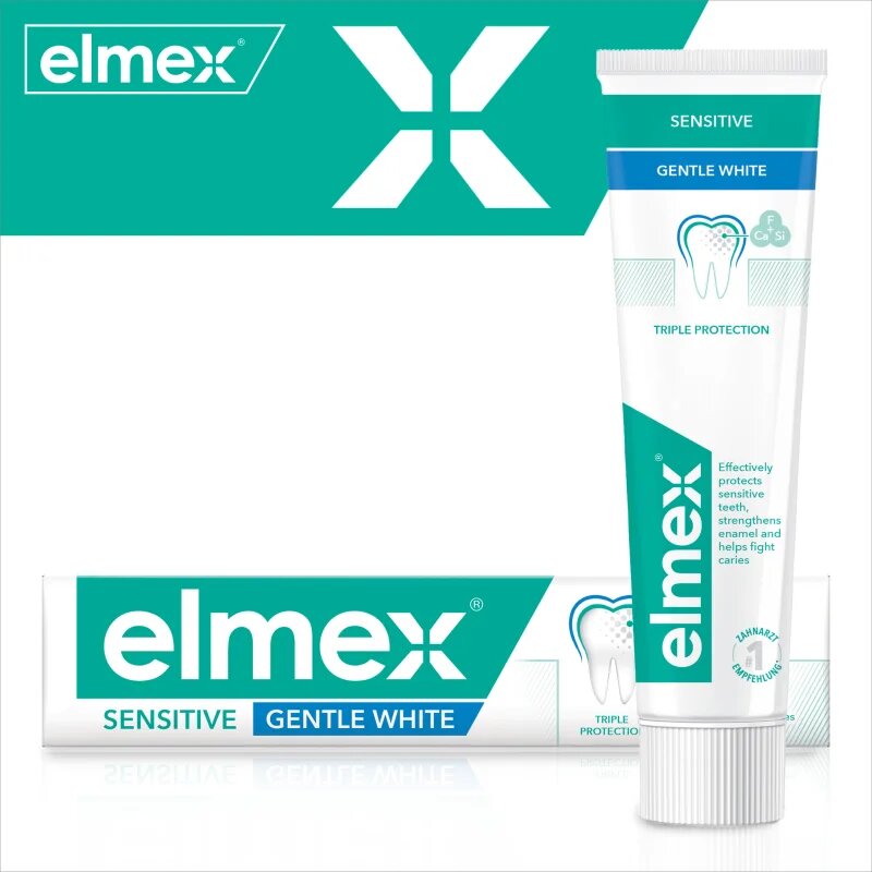 Elmex Sensitive Protection Gentle White fogkrém természetesen fehér fogakra 75 ml