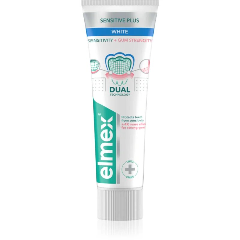 Elmex Sensitivity + Gum Strenght Whitening fogkrém érzékeny fogakra 75 ml