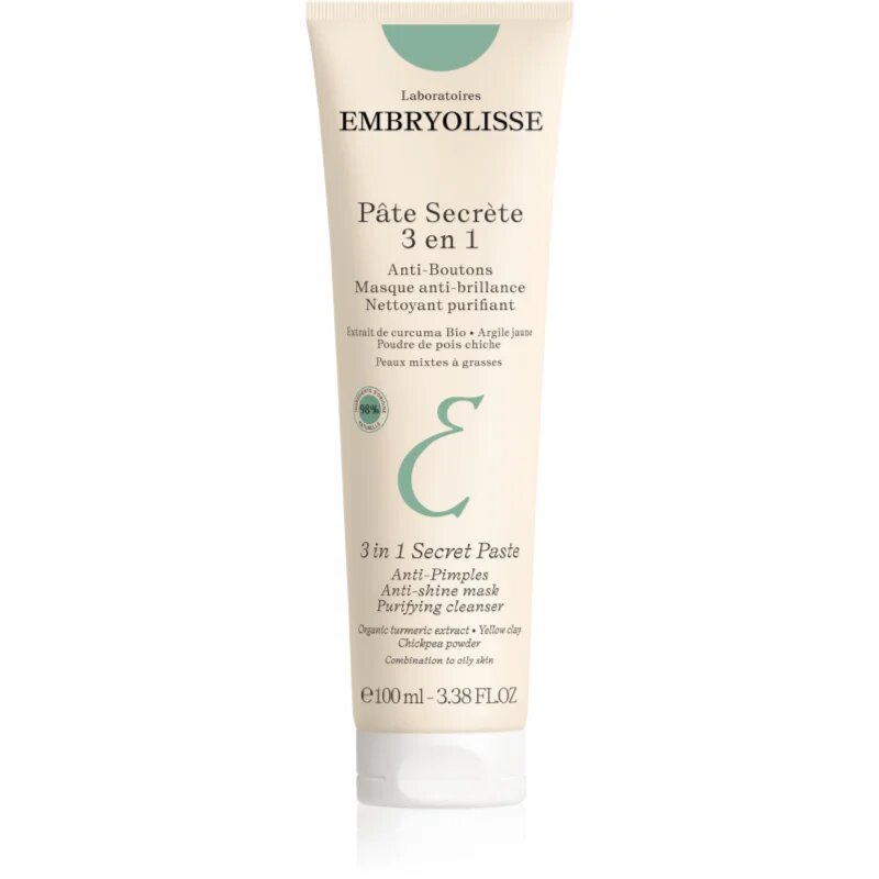 Embryolisse Pate Secrete 3 En 1 tisztító arcmaszk 3 az 1-ben 100 ml