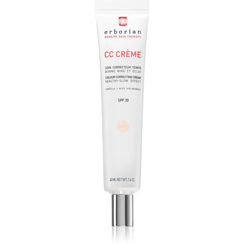 Erborian CC Crème Centella Asiatica CC krém az egyenletes bőrszínért SPF 30 árnyalat Clair 40 ml