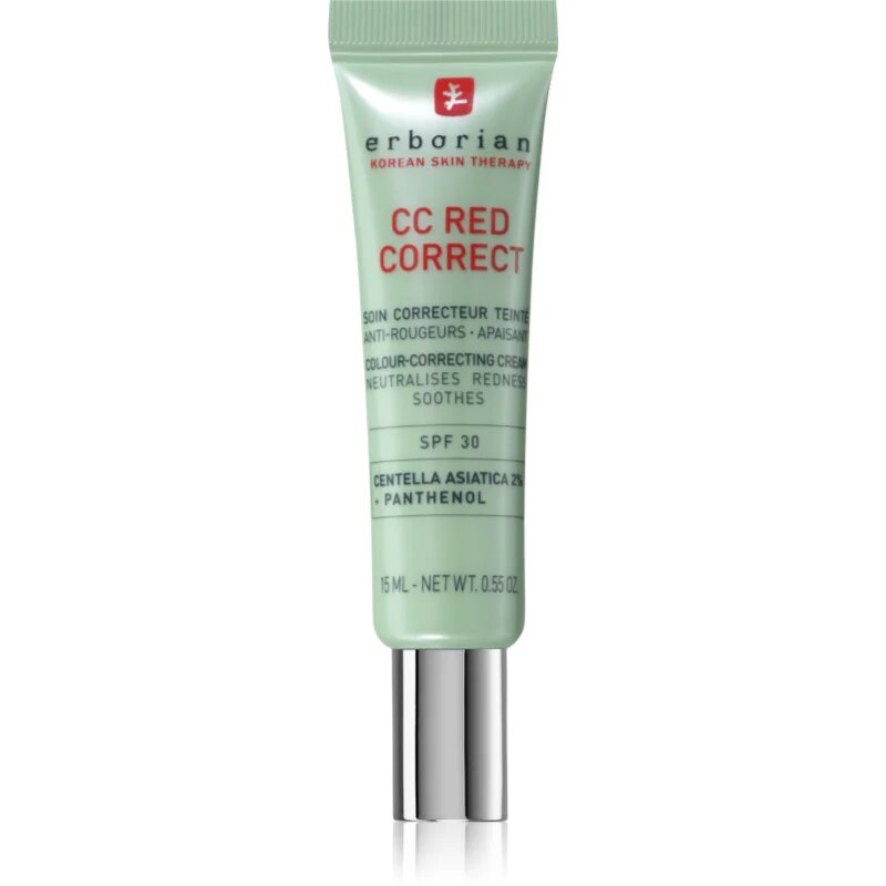 Erborian CC Red Correct CC krém a bőr vörössége ellen SPF 30 15 ml