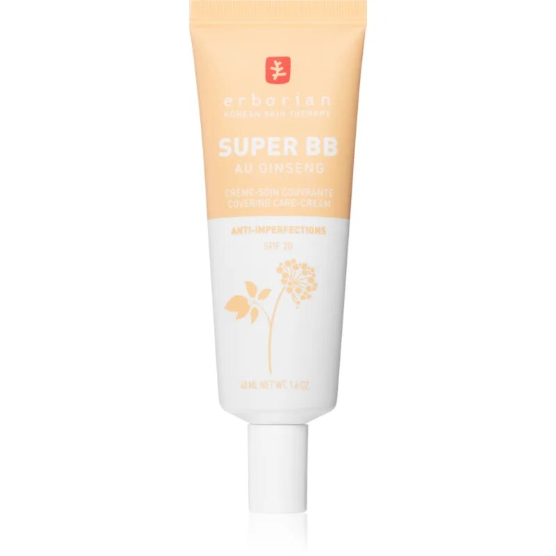 Erborian Super BB tónusegyesítő BB krém a bőr tökéletlenségeire SPF 20 árnyalat Nude 40 ml