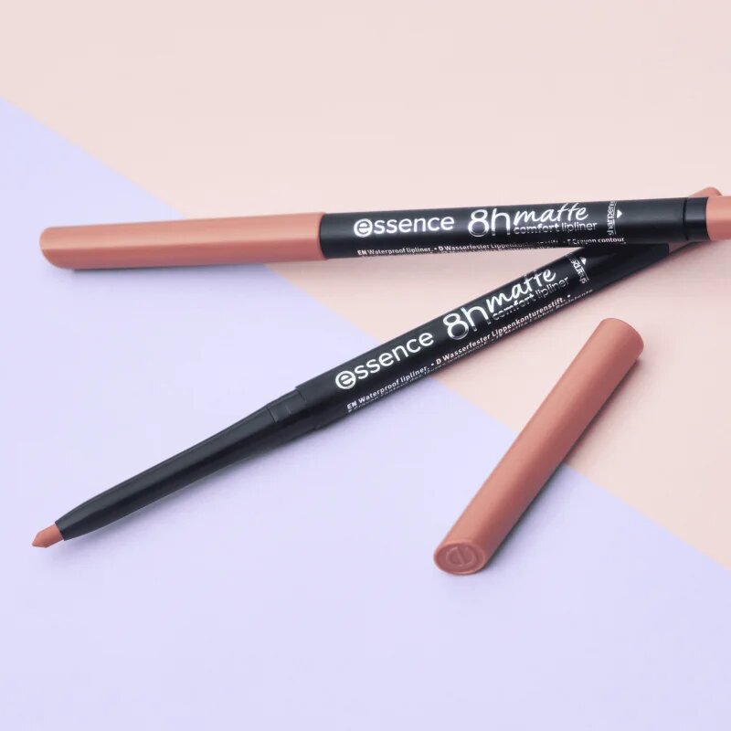 essence 8h Matte Comfort Matt ajakceruza hegyezővel árnyalat 03 Soft Beige 03 g