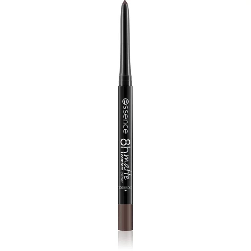 essence 8h Matte Comfort Matt ajakceruza hegyezővel árnyalat 22 Ash Attitude 0.3 g