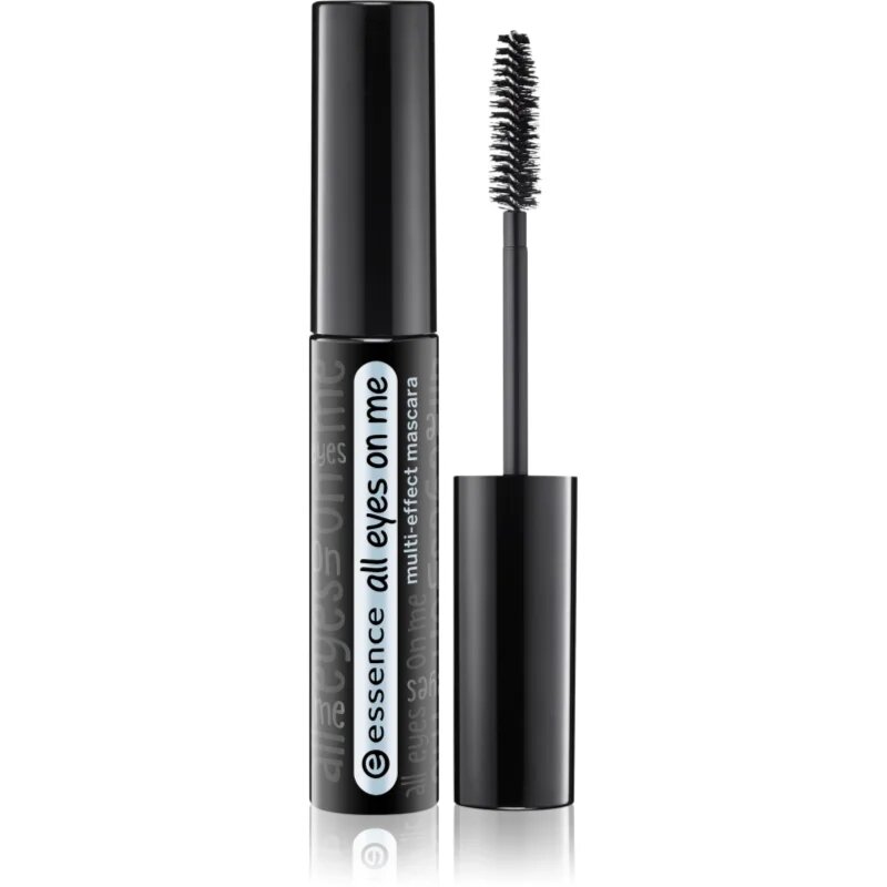 essence All Eyes on Me dúsító göndörítő szempillaspirál mely szétválasztja a pillákat árnyalat 01 Black 8 ml
