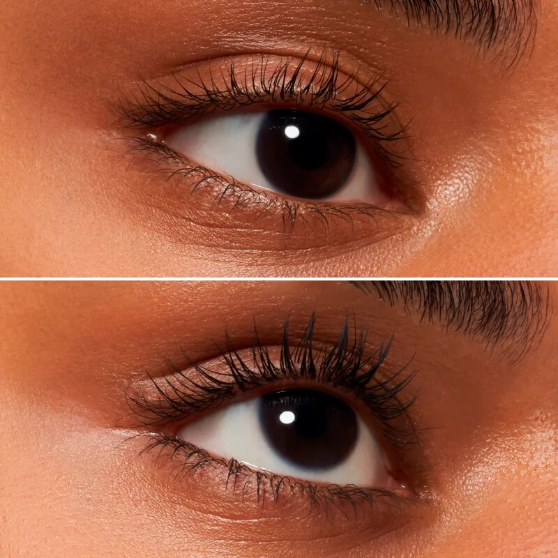 essence All Eyes on Me dúsító göndörítő szempillaspirál mely szétválasztja a pillákat árnyalat 01 Black 8 ml