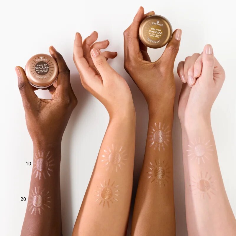 essence BALM OF sunshine élénkítő balzsam arcra és testre árnyalat 10 Obsession de la Lune 16 g