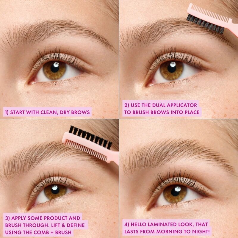 essence Brow Lift & Freeze transzparens gél szemöldökre árnyalat 01 Clear Control 7 ml