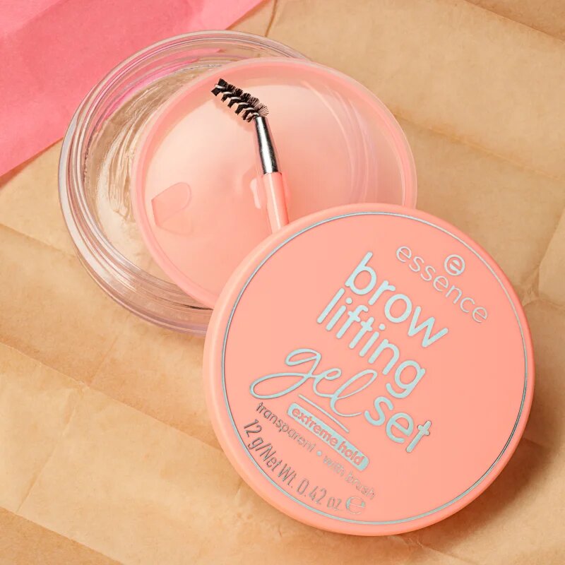 essence Brow Lifting Gel Set fixáló gél szemöldökre kefével 12 g