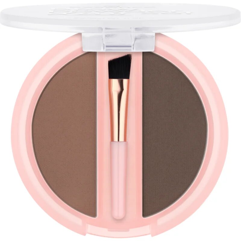 essence Brow Powder Duo szett a szemöldökre árnyalat 02 Medium 1.8 g
