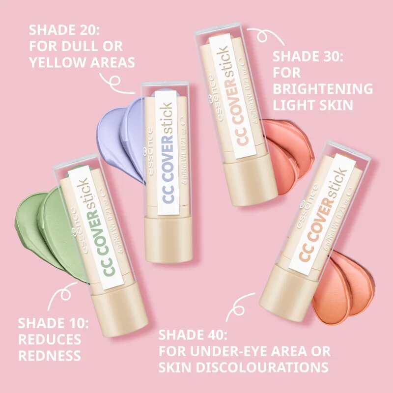 essence CC COVERstick krémes korrektor stift árnyalat 10 Green 6 g