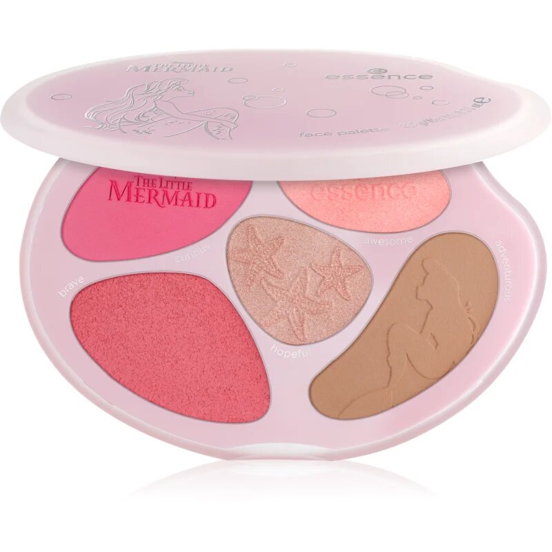 essence Disney The Little Mermaid paletta arcra árnyalat 01 The World Is My Oyster! 8.9 g