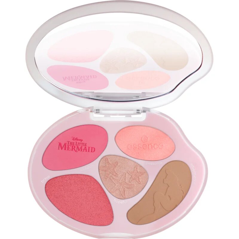 essence Disney The Little Mermaid paletta arcra árnyalat 01 The World Is My Oyster! 8.9 g