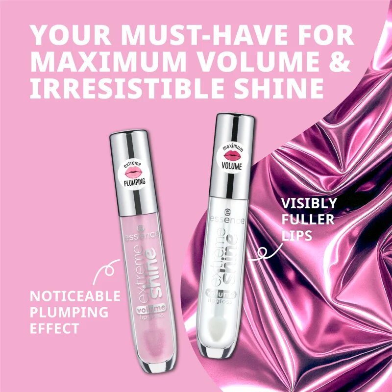 essence Extreme Shine dúsító ajakfény árnyalat 21 Pretty in Pink 5 ml