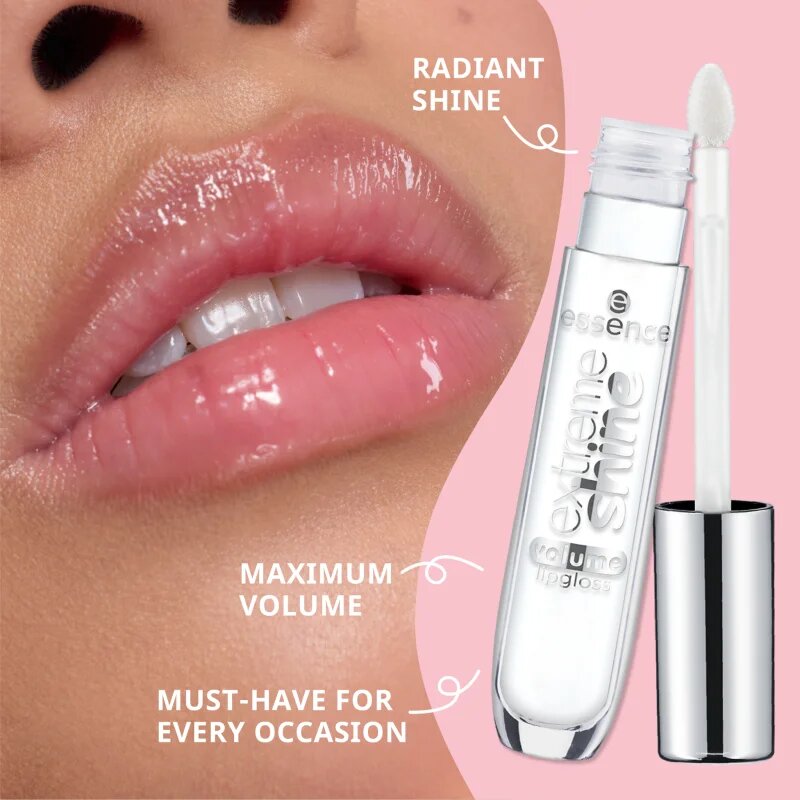 essence Extreme Shine dúsító ajakfény árnyalat 21 Pretty in Pink 5 ml