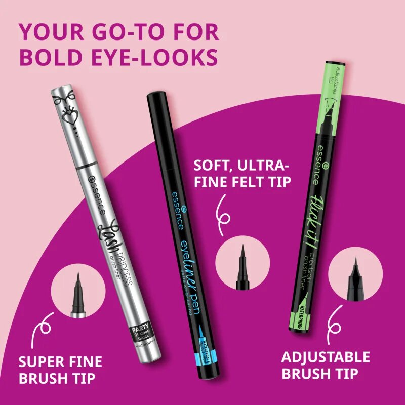 essence Eyeliner Pen Szemceruza a hosszan tartó hatásért 1.2 ml