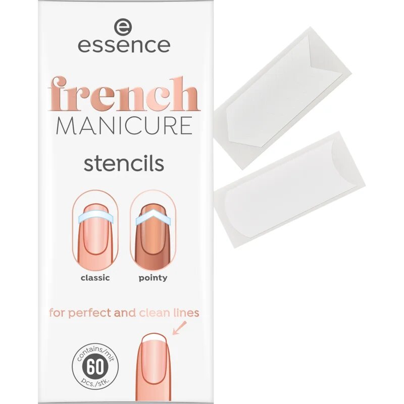 essence French MANICURE sablonok francia manikűrhöz 60 db