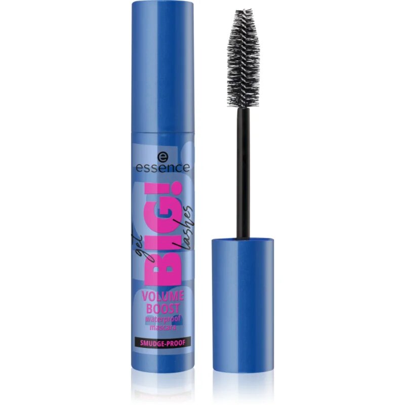 essence Get BIG! Lashes vízálló és tömegnövelő szempillaspirál árnyalat 01 Black 12 ml