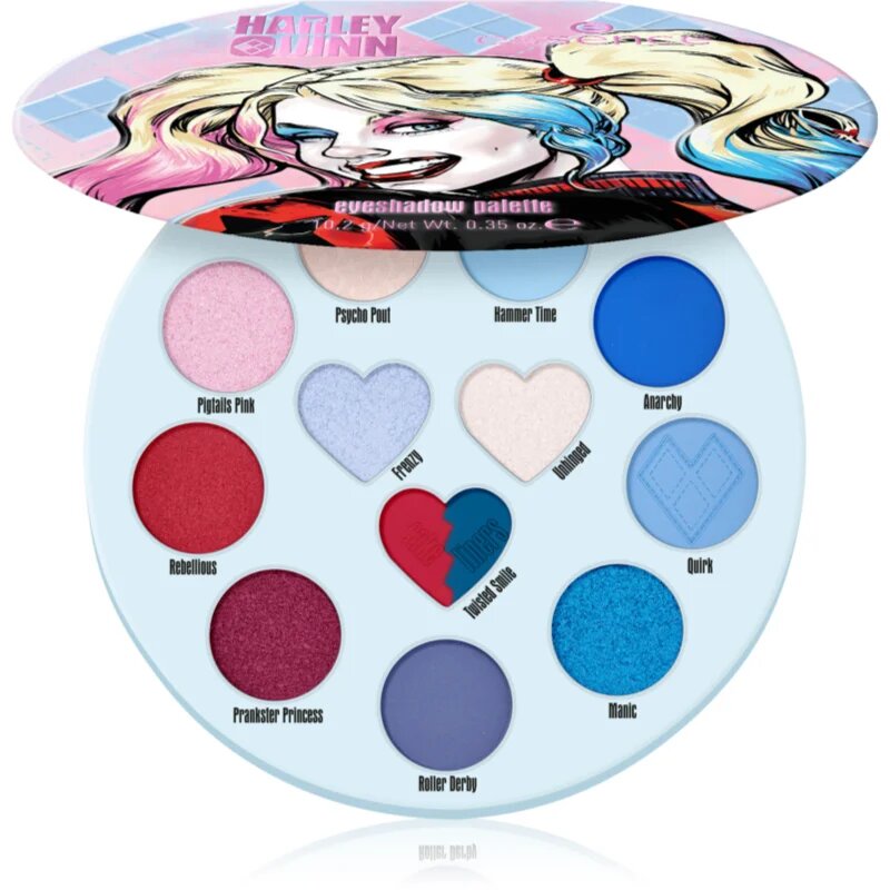 essence Harley Quinn szemhéjfesték paletta árnyalat 02 Mad Love 102 g