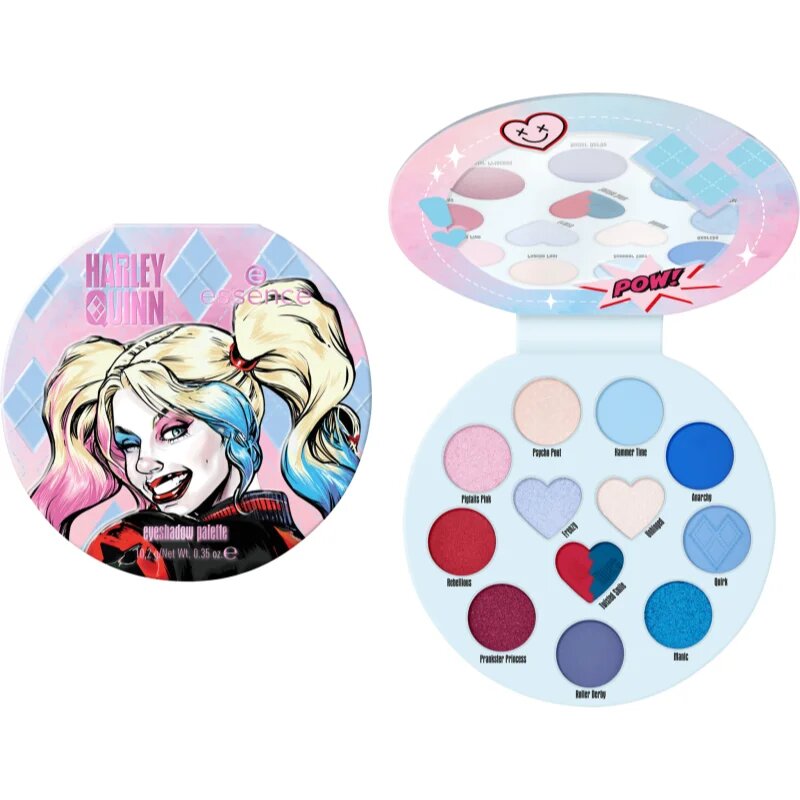 essence Harley Quinn szemhéjfesték paletta árnyalat 02 Mad Love 102 g