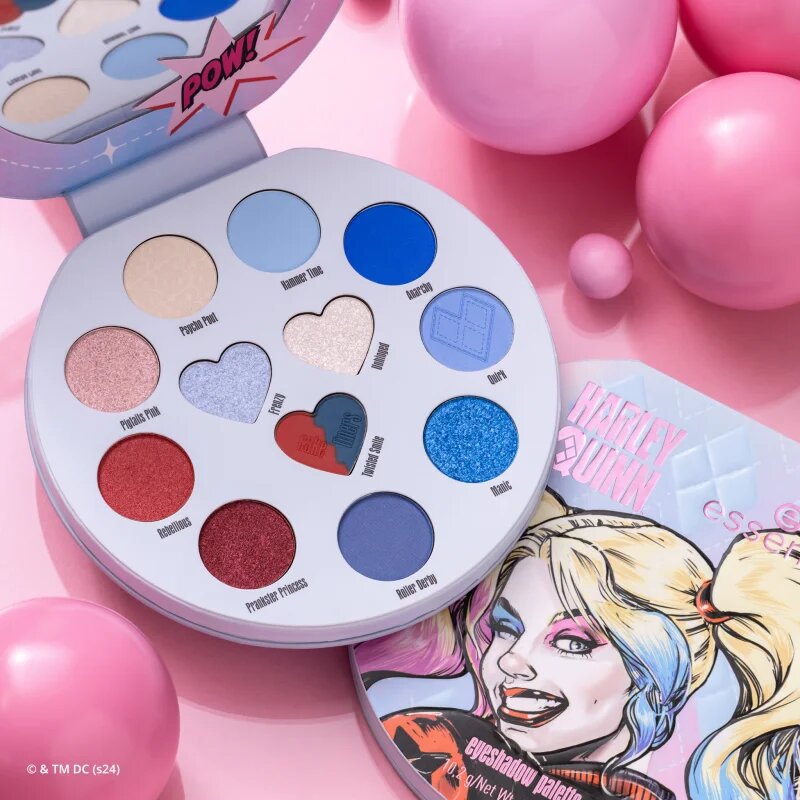 essence Harley Quinn szemhéjfesték paletta árnyalat 02 Mad Love 102 g