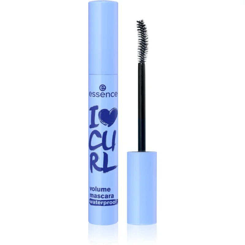 essence I LOVE CURL vízálló és tömegnövelő szempillaspirál fekete 10 ml