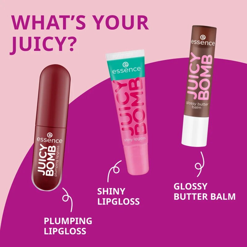 essence Juicy Bomb ajakfény nagyobbító hatás árnyalat 04 Blossom Peach 2.6 ml