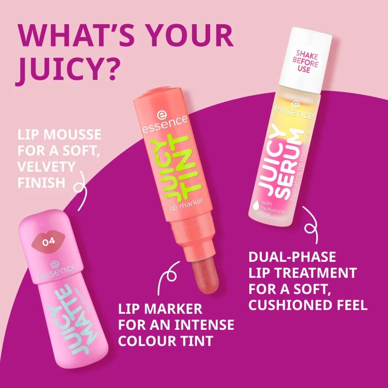 essence JUICY TINT ajakfilc árnyalat 02 Strawberry Szn 3.5 ml