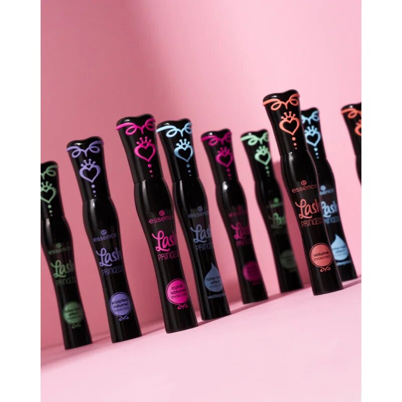 essence Lash PRINCESS formázó szempillaspirál a dús és ívelt pillákért árnyalat Black 12 ml