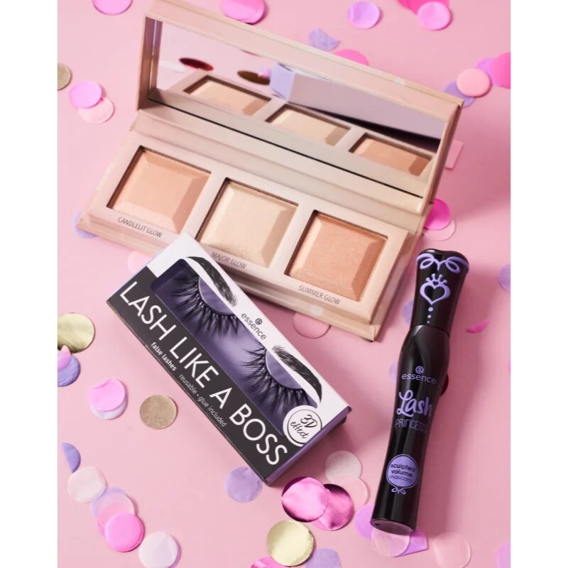 essence Lash PRINCESS formázó szempillaspirál a dús és ívelt pillákért árnyalat Black 12 ml