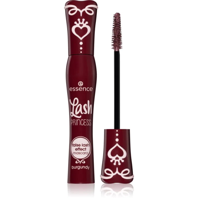 essence Lash PRINCESS Műszempilla hatású szempillaspirál árnyalat Burgundy 12 ml