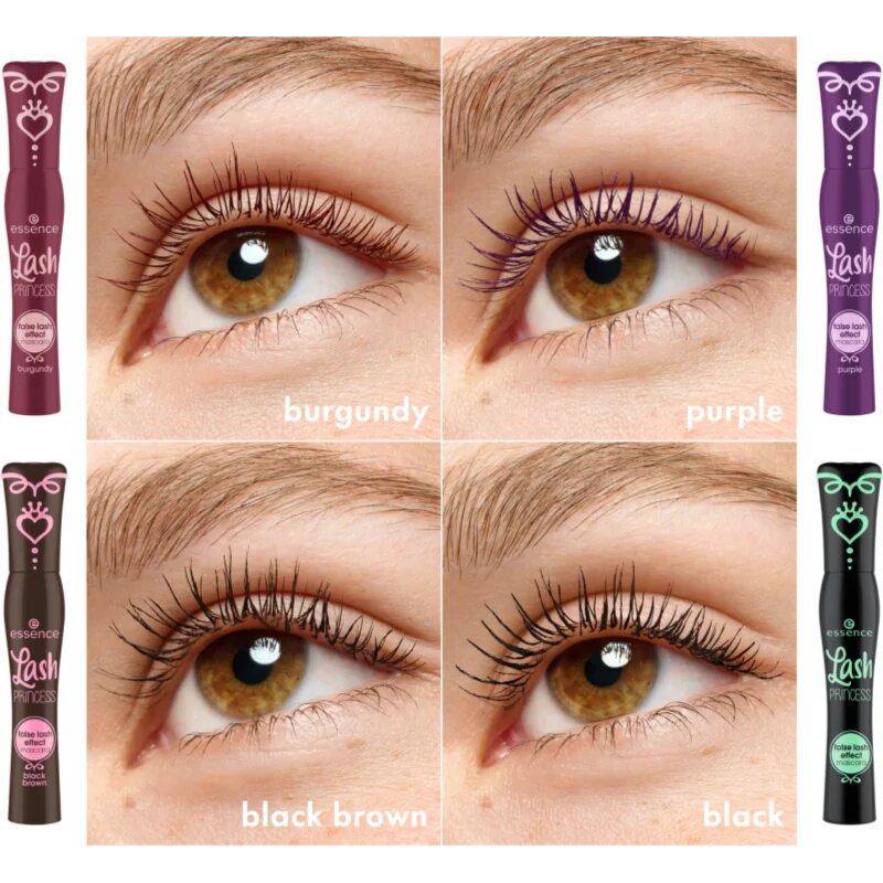 essence Lash PRINCESS Műszempilla hatású szempillaspirál árnyalat Purple 12 ml