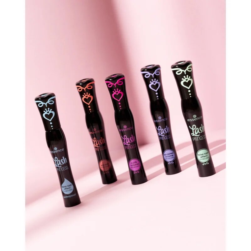 essence Lash PRINCESS Műszempilla hatású szempillaspirál vízálló árnyalat Black 12 ml
