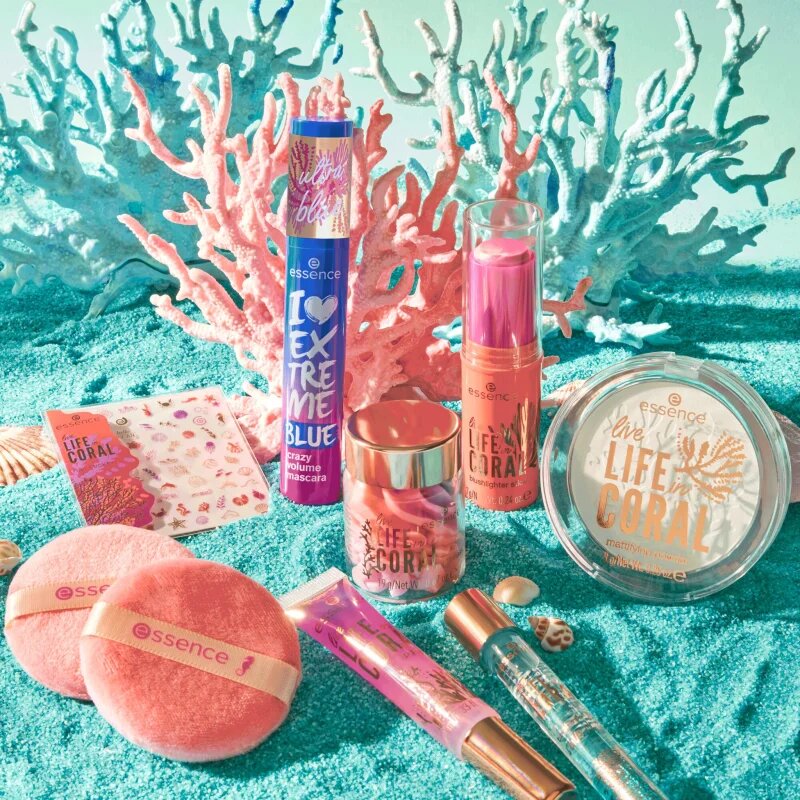 essence LIFE in CORAL élénkítő arcpirosító stift árnyalat 01 Glowin' Coraltastic Baby! 7 g