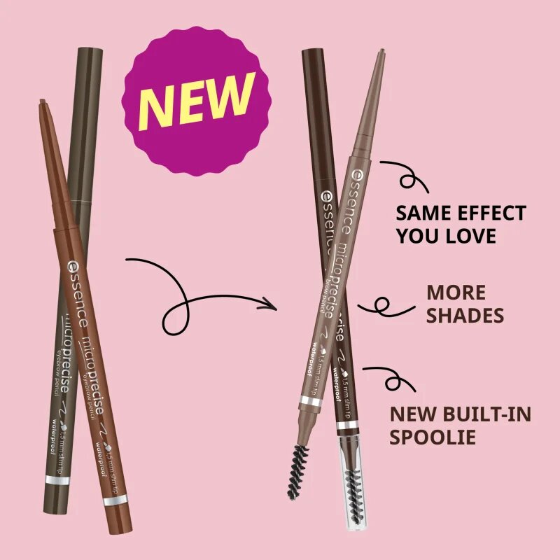 essence Micro Precise precíz szemöldökceruza árnyalat 04 Neutral Brown 0.05 g