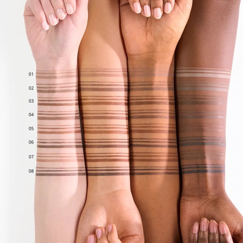 essence Micro Precise vízálló szemöldökceruza kefével árnyalat 02 Taupe 0.05 g
