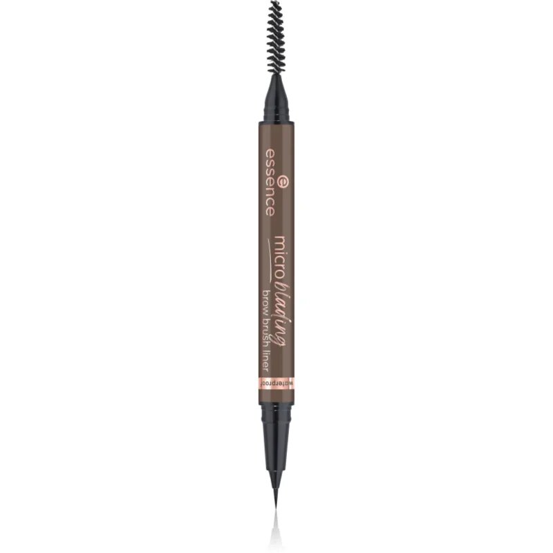 essence Microblading szemöldök ceruza ecsettel árnyalat 04 Dark Brown 0.6 ml