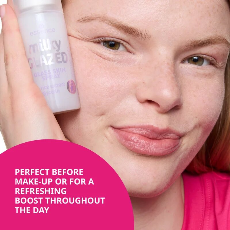 essence milky GLAZED hidratáló spray arcra élénkítő hatással 50 ml