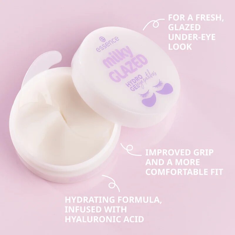 essence milky GLAZED hidrogéles párnácskák a szem köré 60 db
